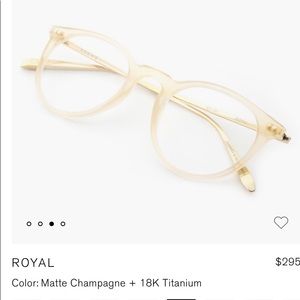 Krewe Optical Royal Eyeglass frame Matte Champagne